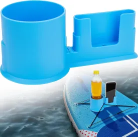 2 in 1 Paddle Board Cup Holder, Kayak Cup Holder, Drink & Phone Holder, Paddleboard and Kayak Accessories for SUP, Kayaking, Fishing, Yoga, or Surfing Adventures