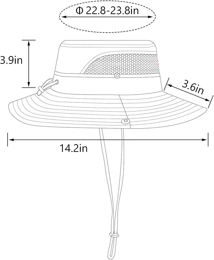 2 Pack Boonie Sun Hat for Men & Women with UV Protection UPF 50  for Fishing,Hiking,& Gardening
