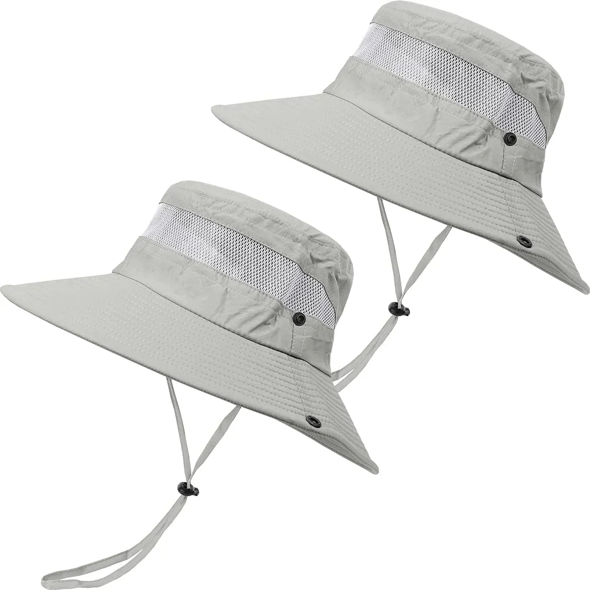 2 Pack Boonie Sun Hat for Men & Women with UV Protection UPF 50  for Fishing,Hiking,& Gardening