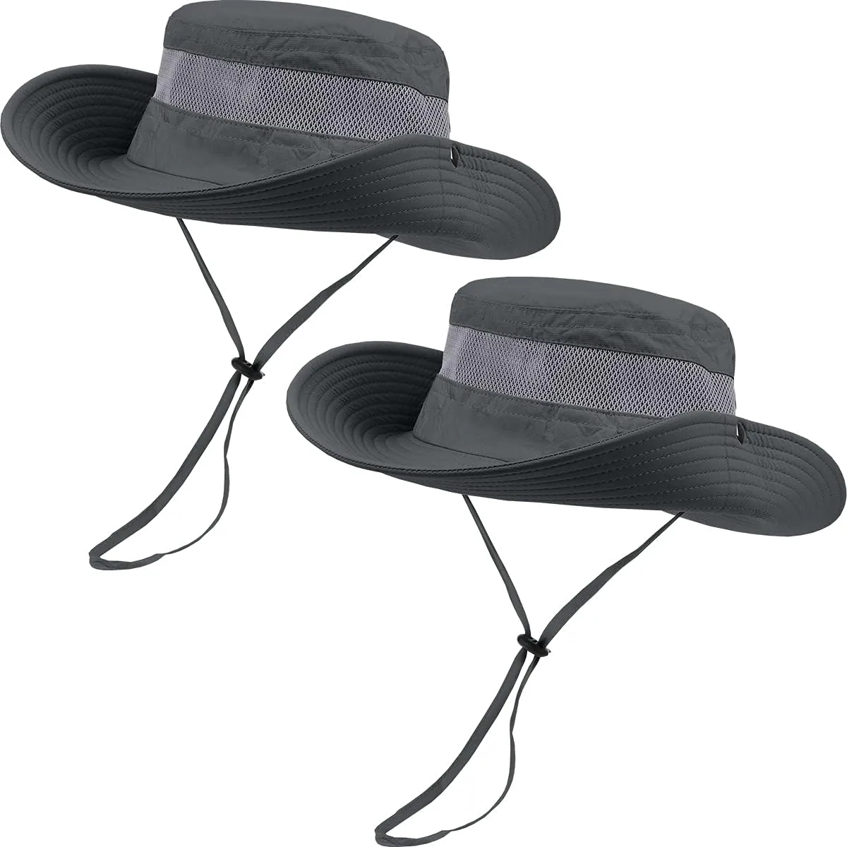 2 Pack Boonie Sun Hat for Men & Women with UV Protection UPF 50  for Fishing,Hiking,& Gardening