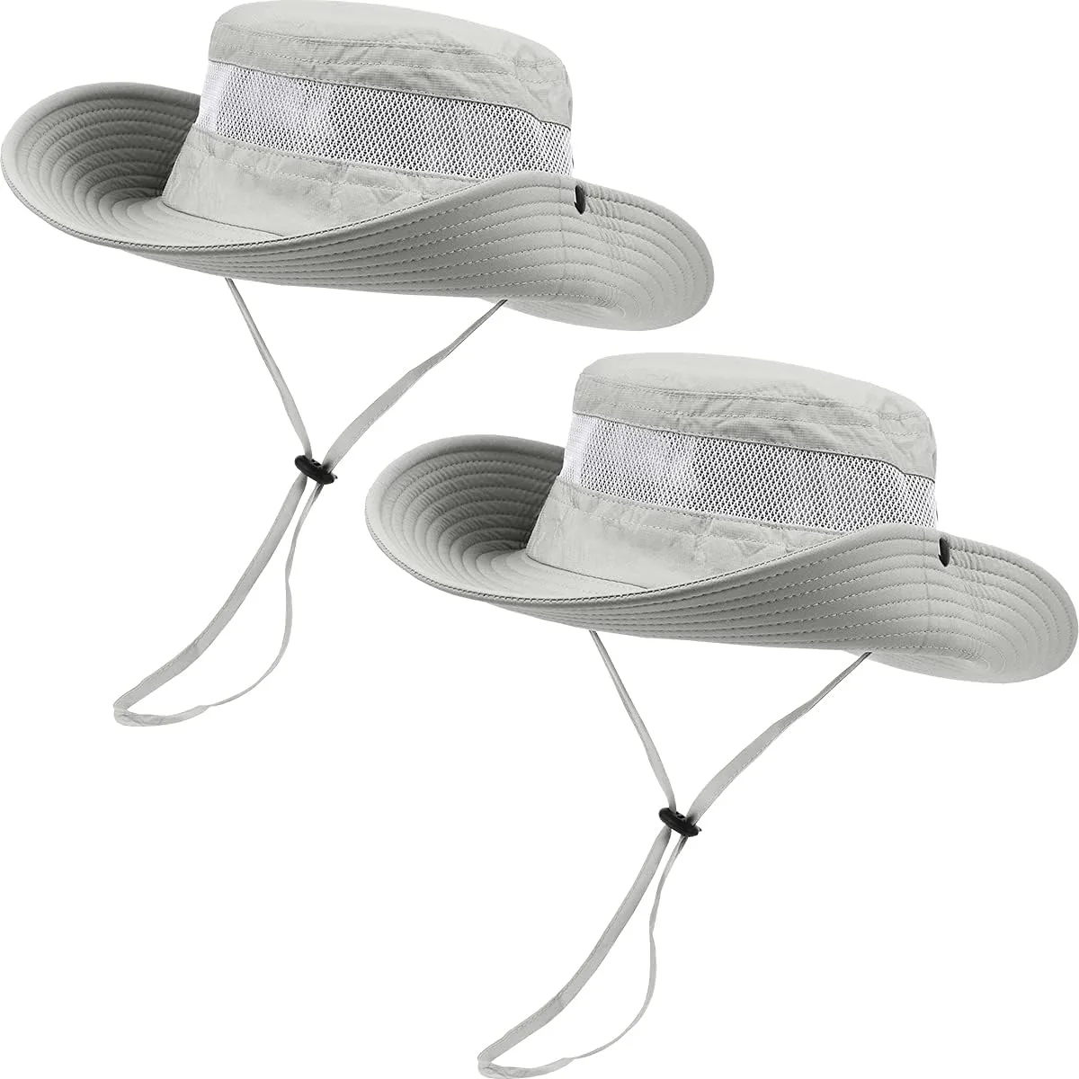 2 Pack Boonie Sun Hat for Men & Women with UV Protection UPF 50  for Fishing,Hiking,& Gardening