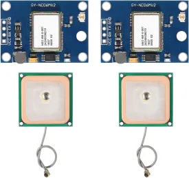 2Pcs GY-NEO6MV2 NEO-6M GPS Module with Flight Control for EEPROM MWC APM2.5 Large Antenna NEO6MV2