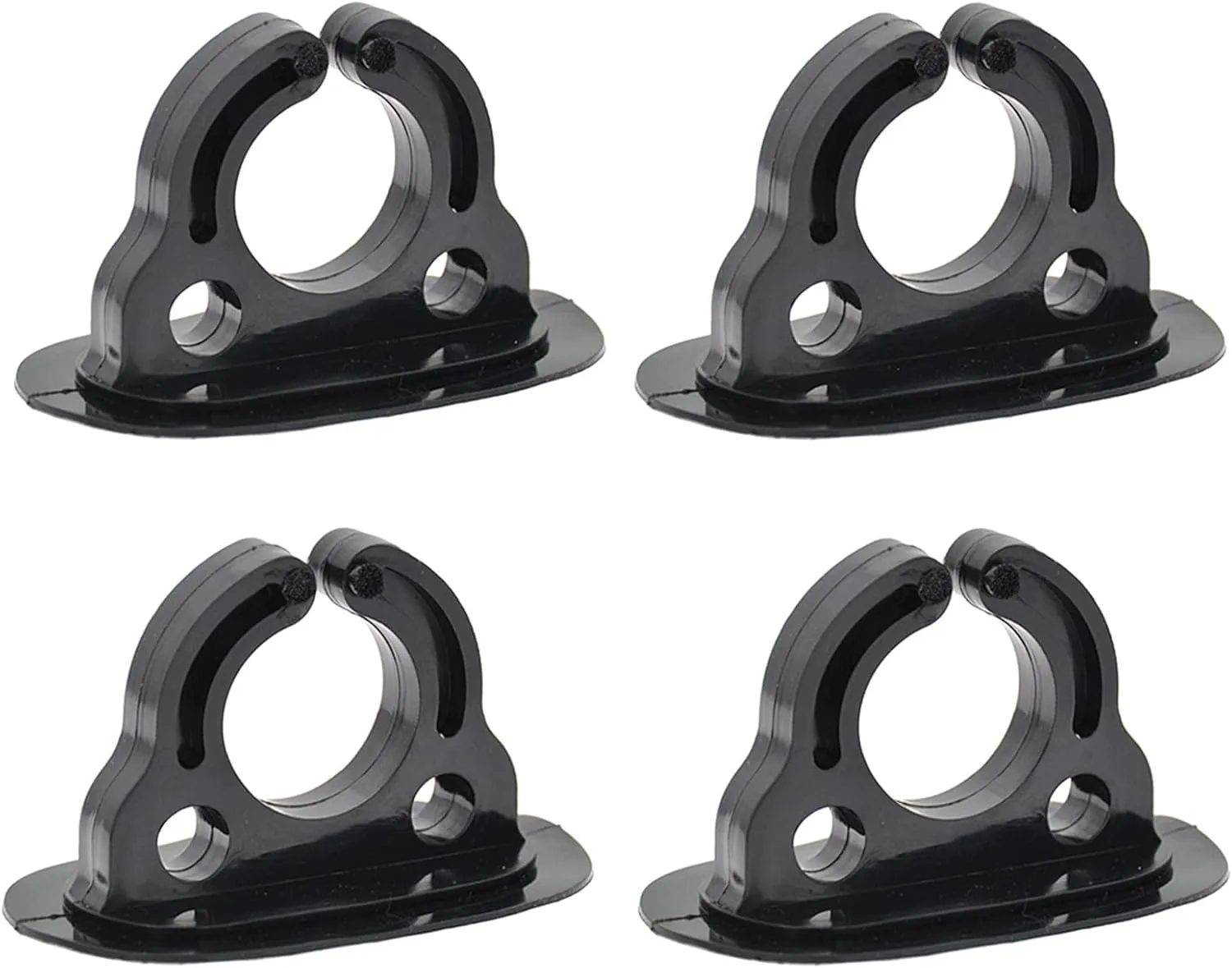 4 Pcs Paddle Holder Kayak Oar Holder Plastic Paddle Clips Inflatable Boats Paddle Holder Clip Oar Keeper Easy to Install Paddle Holder Keeper