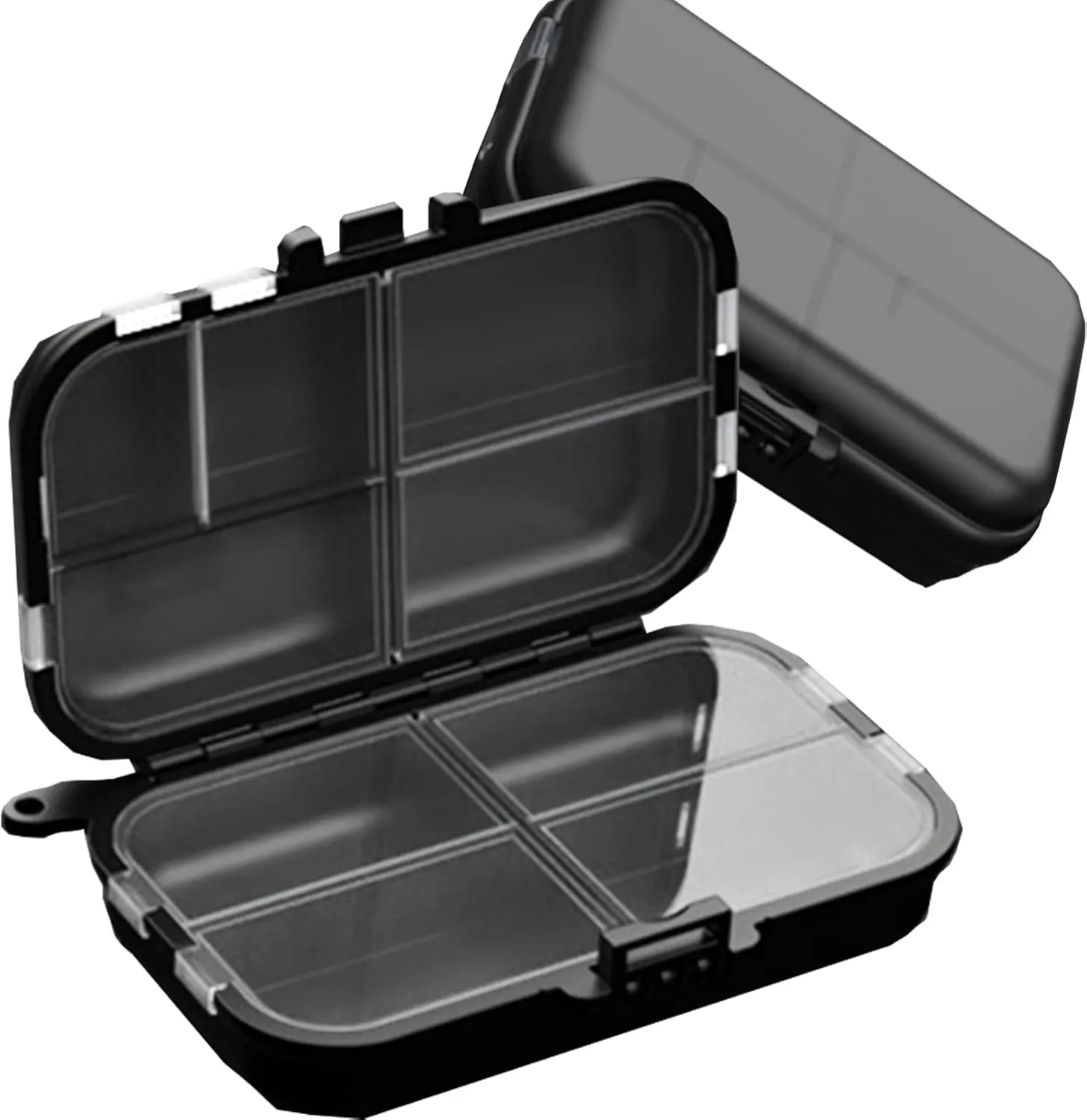 5 Pack Mini Plastic Tackle Boxes for Small Tackle Box Organizer, Ideal for Fishing Storage Containers, Kayak Fly Boxes Large