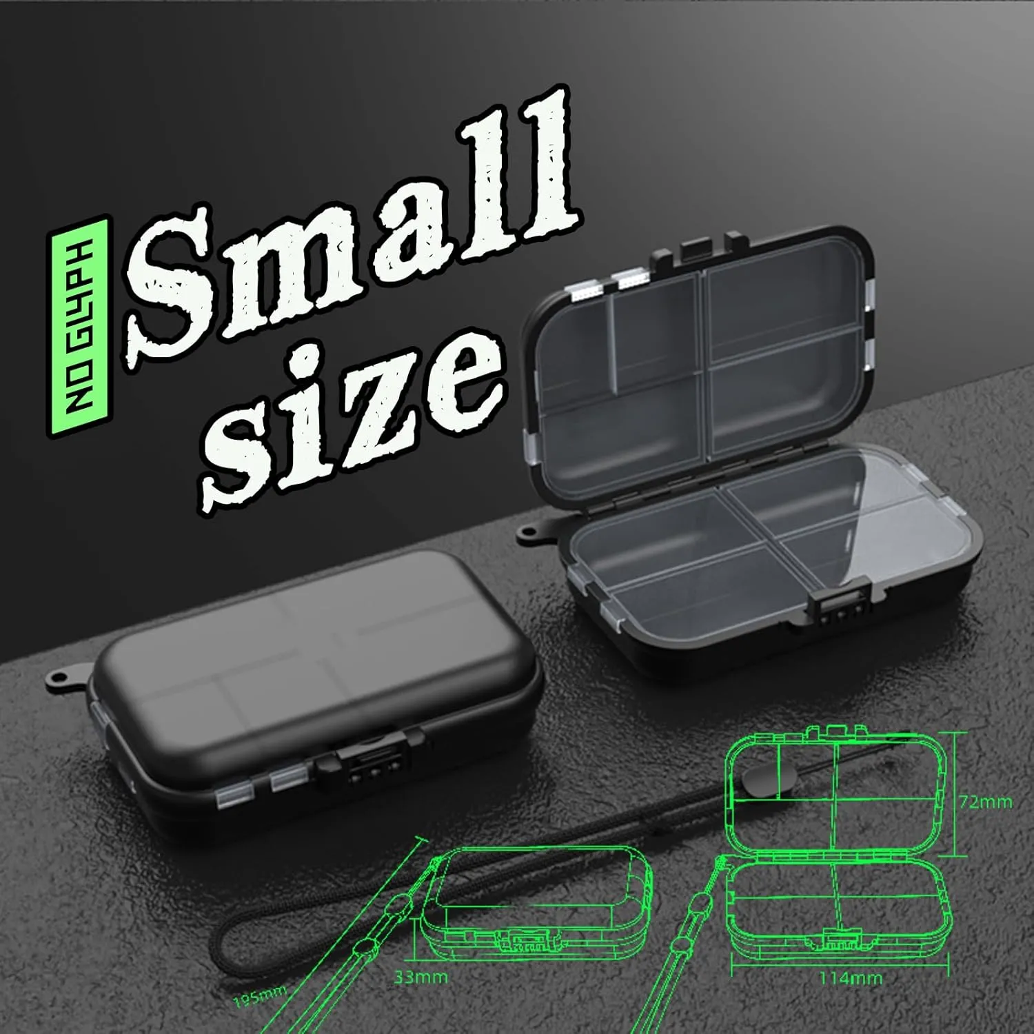 5 Pack Mini Plastic Tackle Boxes for Small Tackle Box Organizer, Ideal for Fishing Storage Containers, Kayak Fly Boxes Large