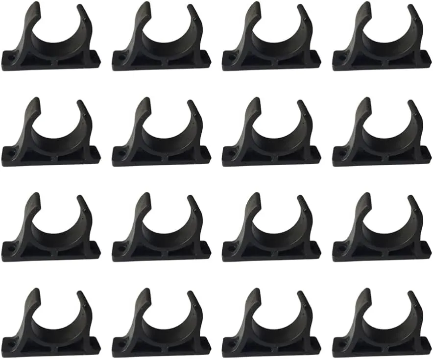 8PCS Paddle Holder Durable Easy to Use High Strength Screw Install Deck Mounted for Kayak Boat Black