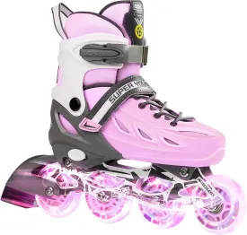 Adjustable Inline Skates for Boys Girls Ages 4-12 with Light Up Wheels, Roller Skates Blades for Youth Kids Indoor & Outdoor Beginners