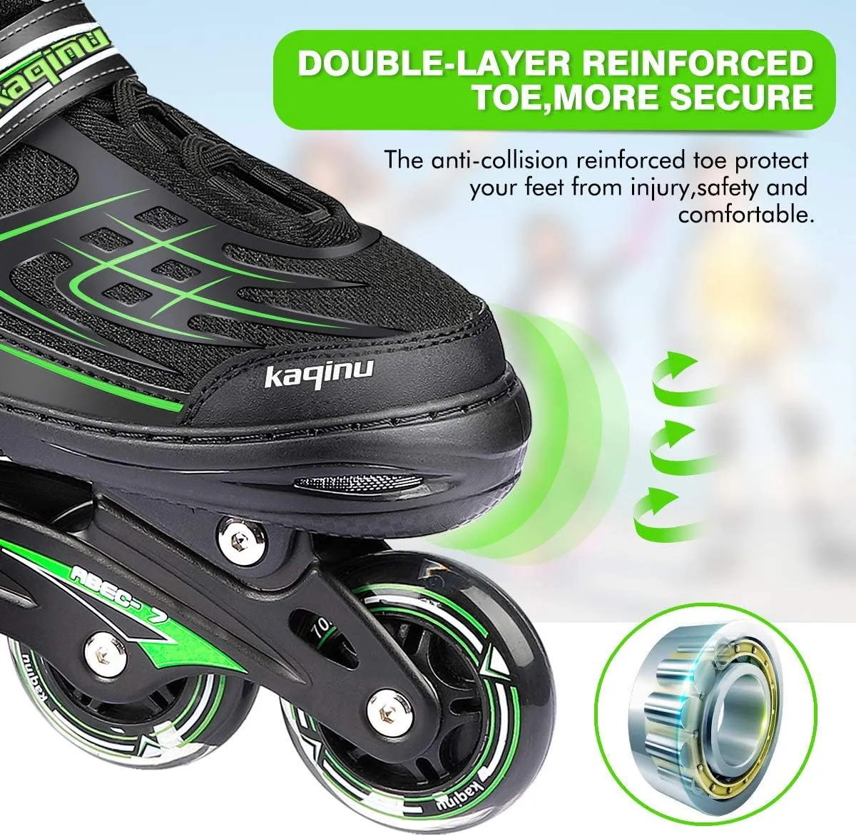 Adjustable Inline Skates, Outdoor Inline Skates with Full Illuminating Wheels for Kids and Adults, Women, Girls and Boys