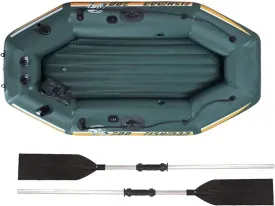 Adult Inflatable Raft Heavy, Equipped with Double Paddles, Inflatable Fishing Raft, Kayak