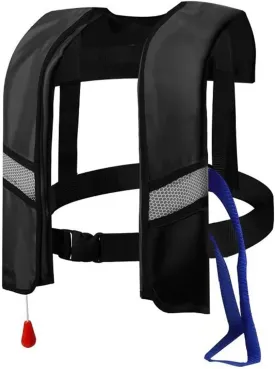 Adult Kayak Vest High Buoyancy Swim Vest Manual Inflatable Women's Men's Adjustable Safety Jacket Swimming Fishing Outdoor Water Sports
