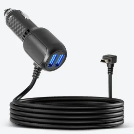 Anina Mini USB Charger Cord for Garmin Nuvi - Dual Ports USB Charging Cable for Garmin Navigator, Power Supply for Track, RV, Auto, Vehicle, Handheld GPS Replacement