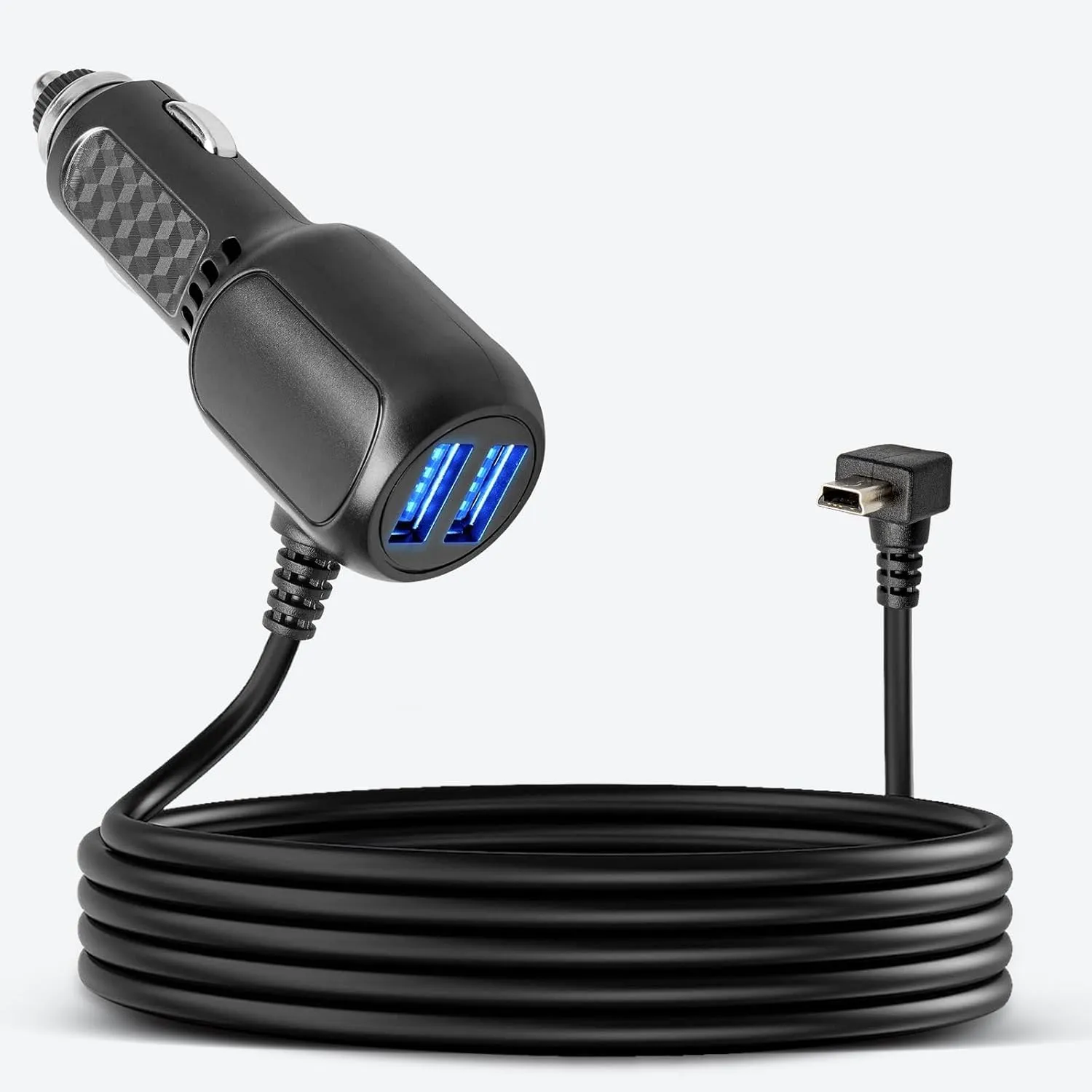 Anina Mini USB Charger Cord for Garmin Nuvi - Dual Ports USB Charging Cable for Garmin Navigator, Power Supply for Track, RV, Auto, Vehicle, Handheld GPS Replacement