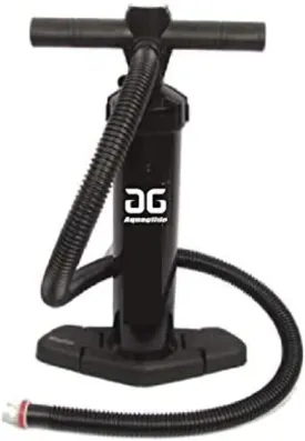 AQUAGLIDE Universal Hand Pump for Inflatable Kayaks Single and Double Action High Pressure 10 PSI Pump Built in Gauge