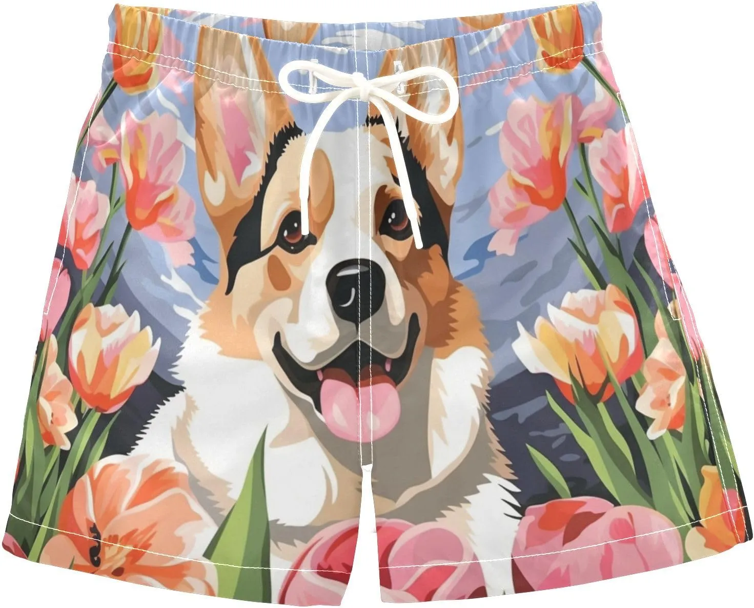 Black and White Cow Print Boys Beach Shorts Swim Trunks Toddler Bathing Suit Swimsuit Kids Swimwear