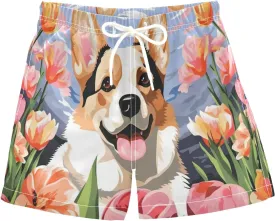 Black and White Cow Print Boys Beach Shorts Swim Trunks Toddler Bathing Suit Swimsuit Kids Swimwear