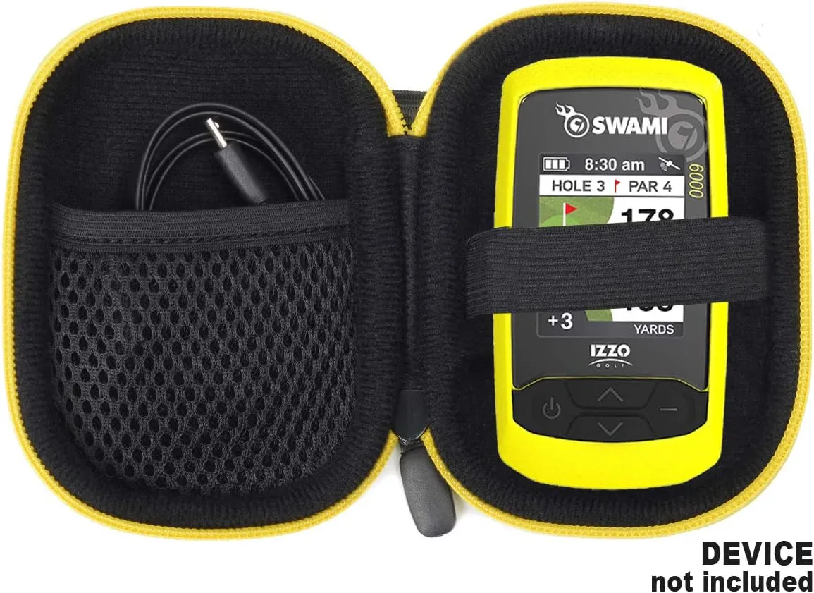 CaseSack Golf GPS Case for Swami Kiss Golf GPS Rangefinder, Izzo Swami 6000, Swami 4000, 4000 , 5000 Golf GPS Rangefinder; Garmin Approach G30, G6, G7.
