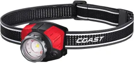 Coast FL85R 1000 Lumen Tri-Color (White/Red/Green) Focusing Rechargeable LED Headlamp, Built-in Rechargeable Battery