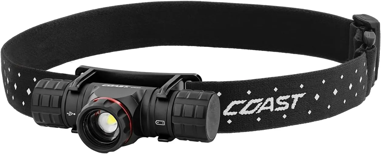 Coast XPH30R 1200 Lumen USB-C Rechargeable Dual Power Headlamp with Twist Focus Beam and Magnetic Base