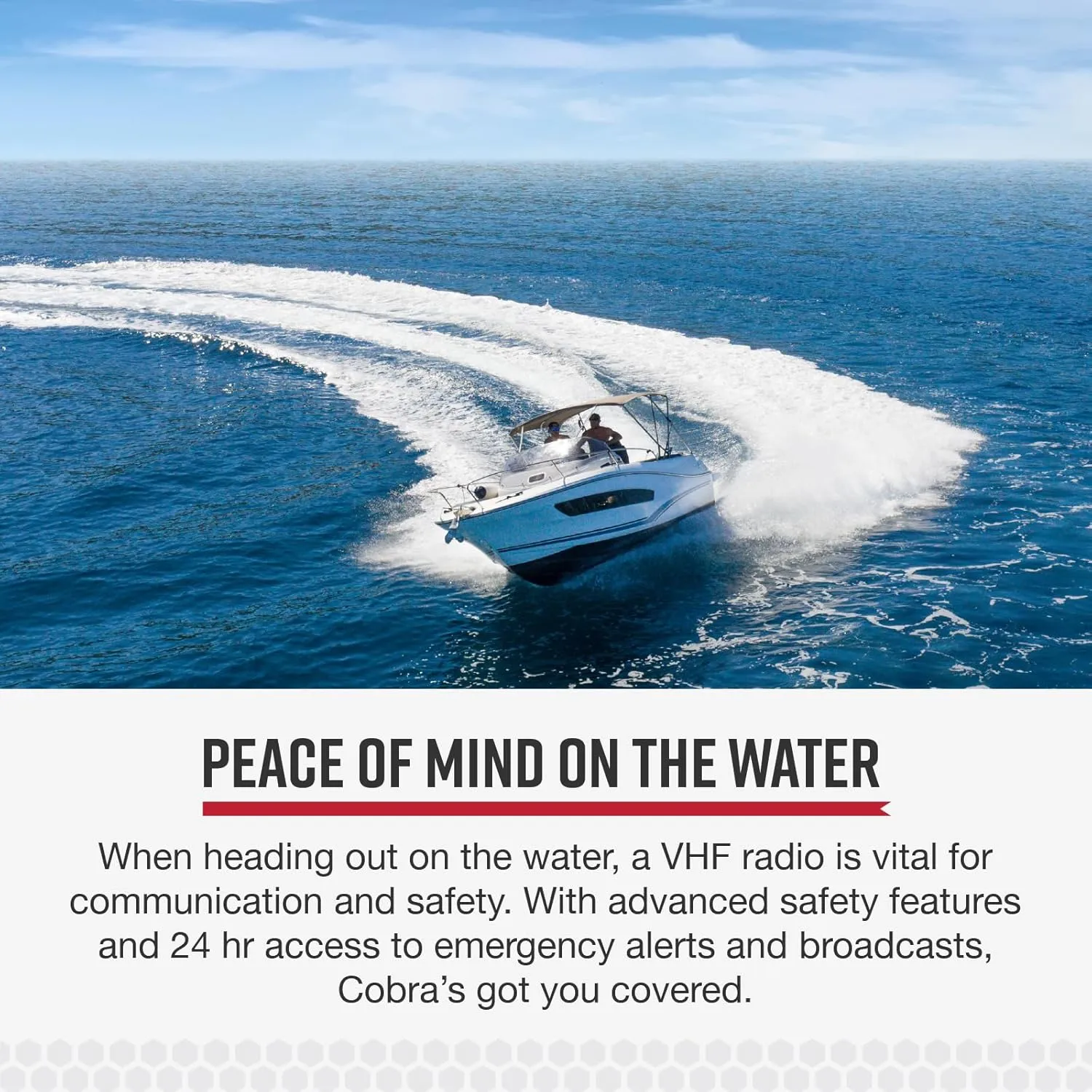 Cobra MR HH600FLTBTGPS Handheld Floating VHF Radio  6 Watt, GPS, Bluetooth, Submersible, Noise Cancelling Mic, Backlit LCD Display, Memory Scan, Grey