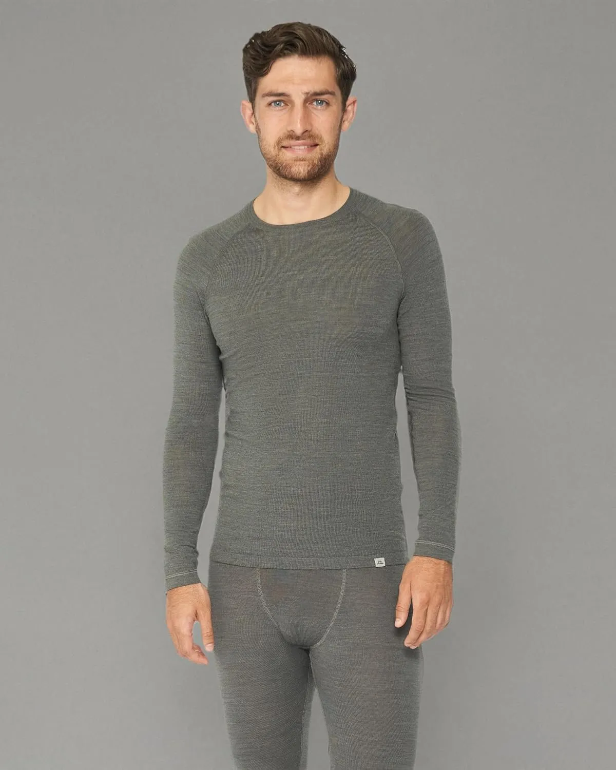 Danish Endurance Merino Wool Long Sleeve for Men, Thermal Top, Merino Wool Base Layer Underwear, with or Without a Zipper