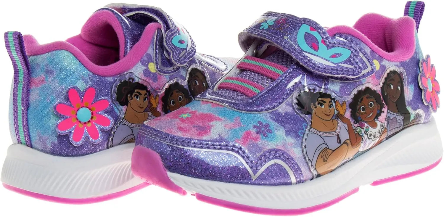 Disney Girls Princess Characters Light Up Laceless Shoes (Toddler/Little Girl)