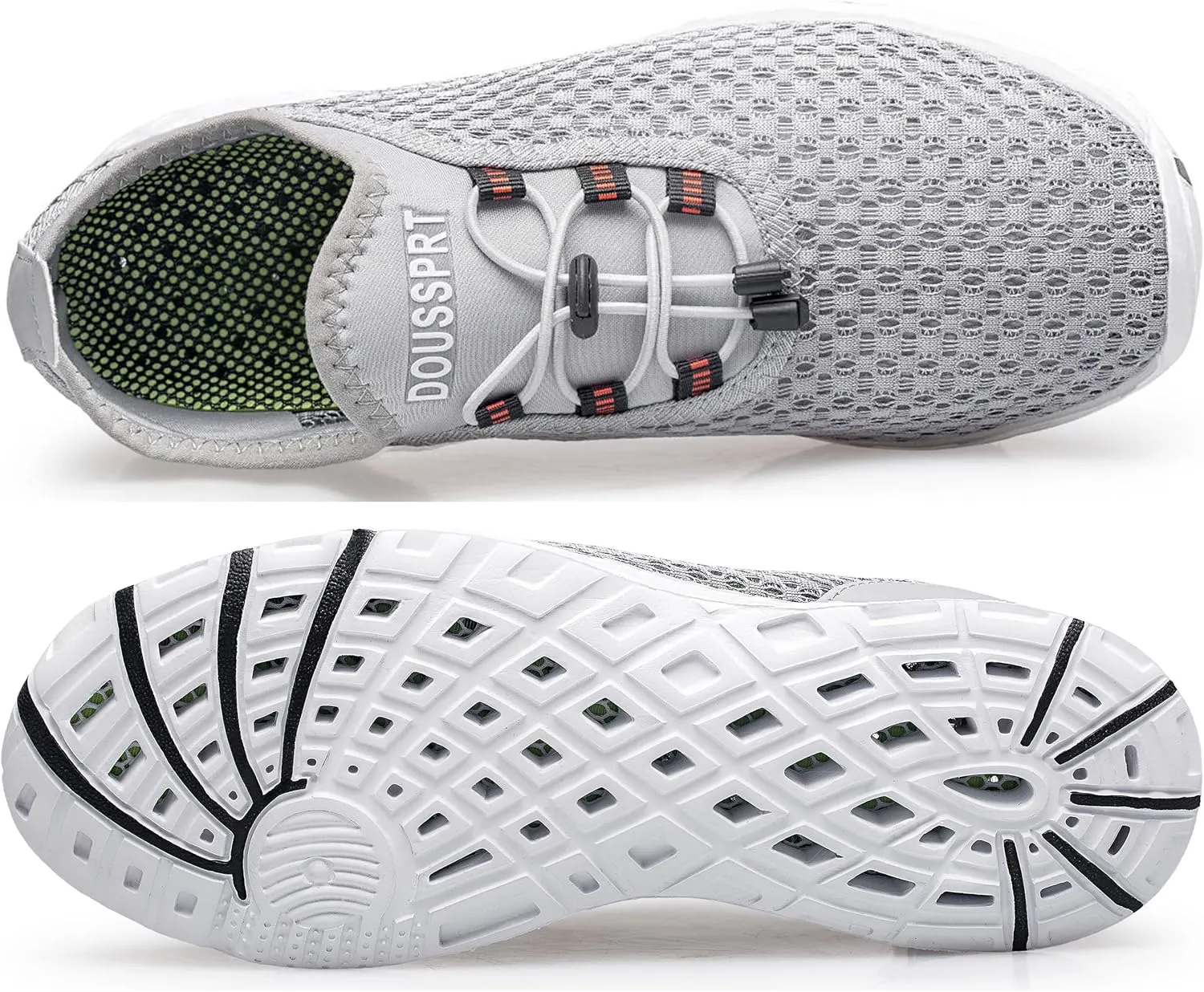 DOUSSPRT Men's Water Shoes Quick Drying Sports Aqua Shoes