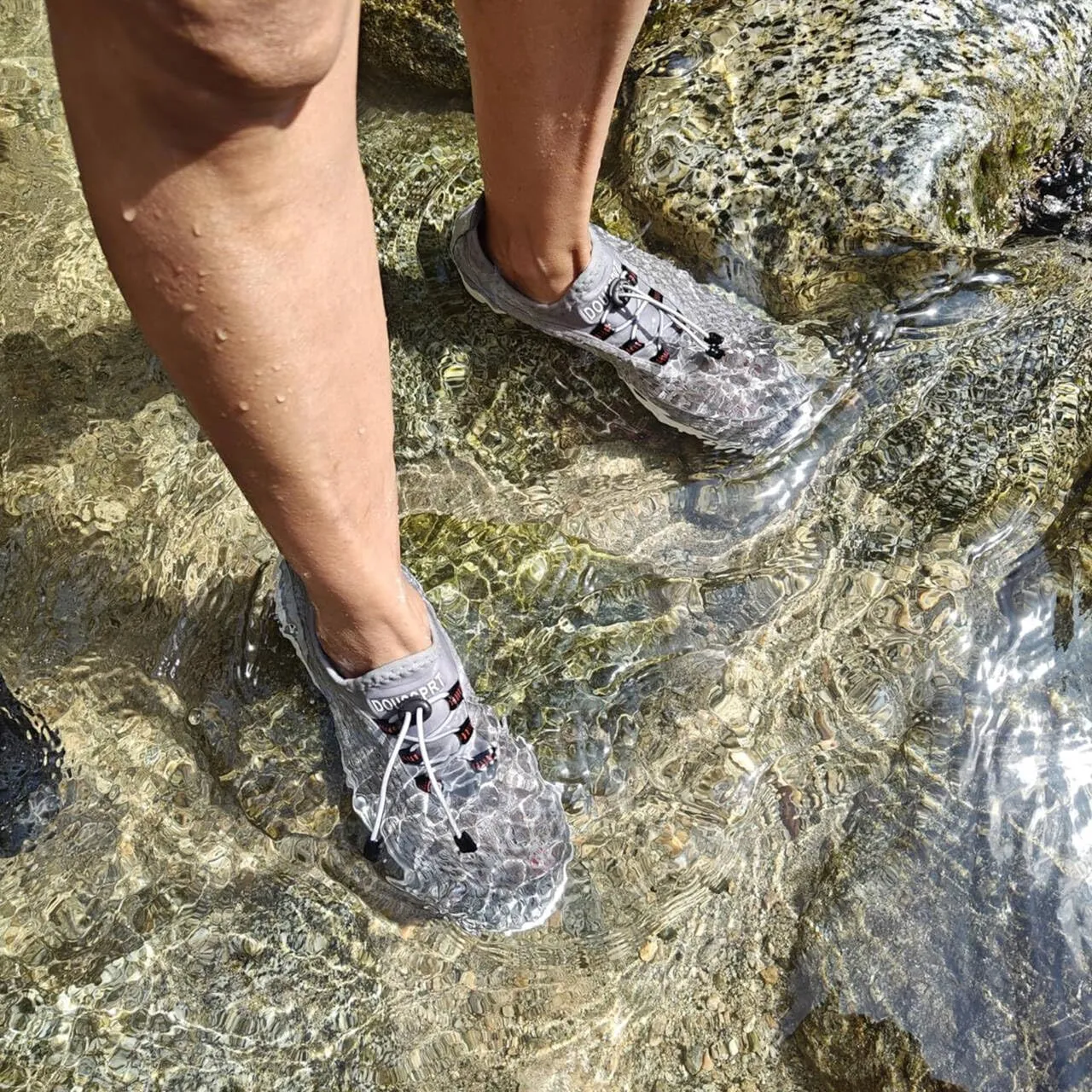DOUSSPRT Men's Water Shoes Quick Drying Sports Aqua Shoes