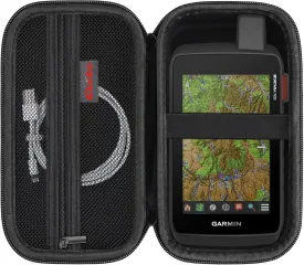 Elonbo Carrying Case for Garmin Montana 700i / 700 / 750i Handheld GPS, Handheld Satellite Communicator Travel Holder, Extra Mesh Pocket Fits USB Cable, Black.