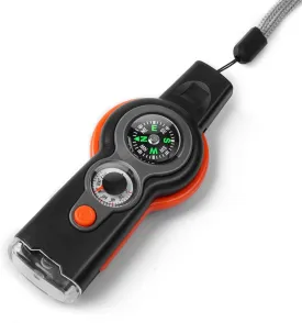 Emergency Survival Function Whistle, Outdoor Multifunctional Tool Safety Whistle with Lanyard, Ideal for Kayaking, Boating, Hiking, Camping, Climbing, Hunting, Fishing
