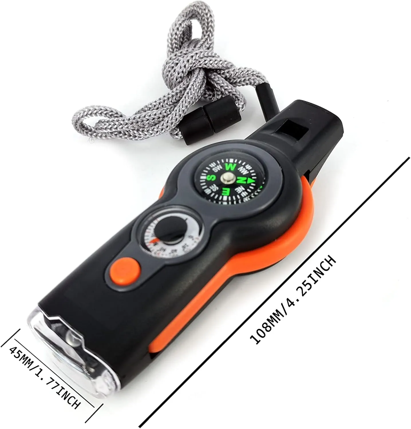 Emergency Whistle with Lanyard Safety Whistle Camping Hike Rescue Signal Survival Whistle