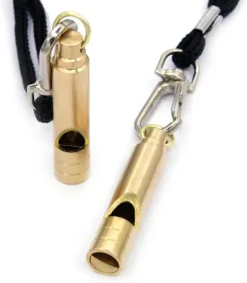 Emergency Whistle,2PCS Brass Survival Whistle with Lanyard,Emergency Whistle Survival Loud,Suitable for Hiking, Camping, Pet Training and Coaching.