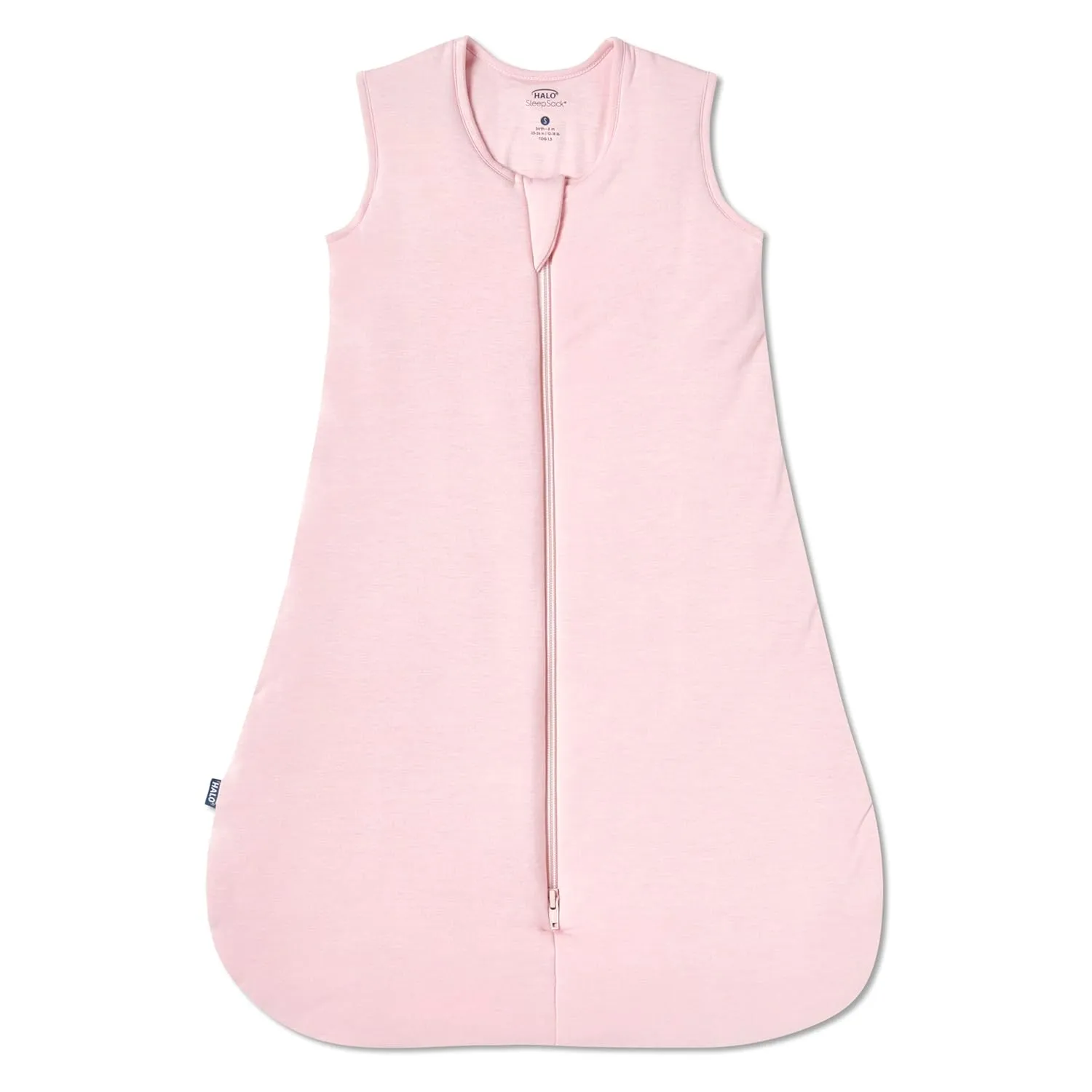 HALO Sleepsack Supersoft Wearable Blanket, Viscose Made from Bamboo, Sleeping Bag for Babies, 1.5 TOG, 0  6 Months, Small, Dusty Pink