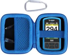 Hard Case Compatible with Izzo Swami 6000 Handheld Golf GPS (Black   Blue Case)