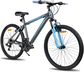 HILAND 26 inch Mountain Bike for Mens and Womens, 3/6 Spoke Wheel, 21 Speed Rear Derailleur, Aluminum Frame with Front Suspension, Bicycle for Adult