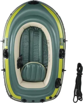 Inflatable Boat Series, 2 Person Raft PVC Fishing Boat, Portable Inflatable Canoe Kayak for Adults and Kids