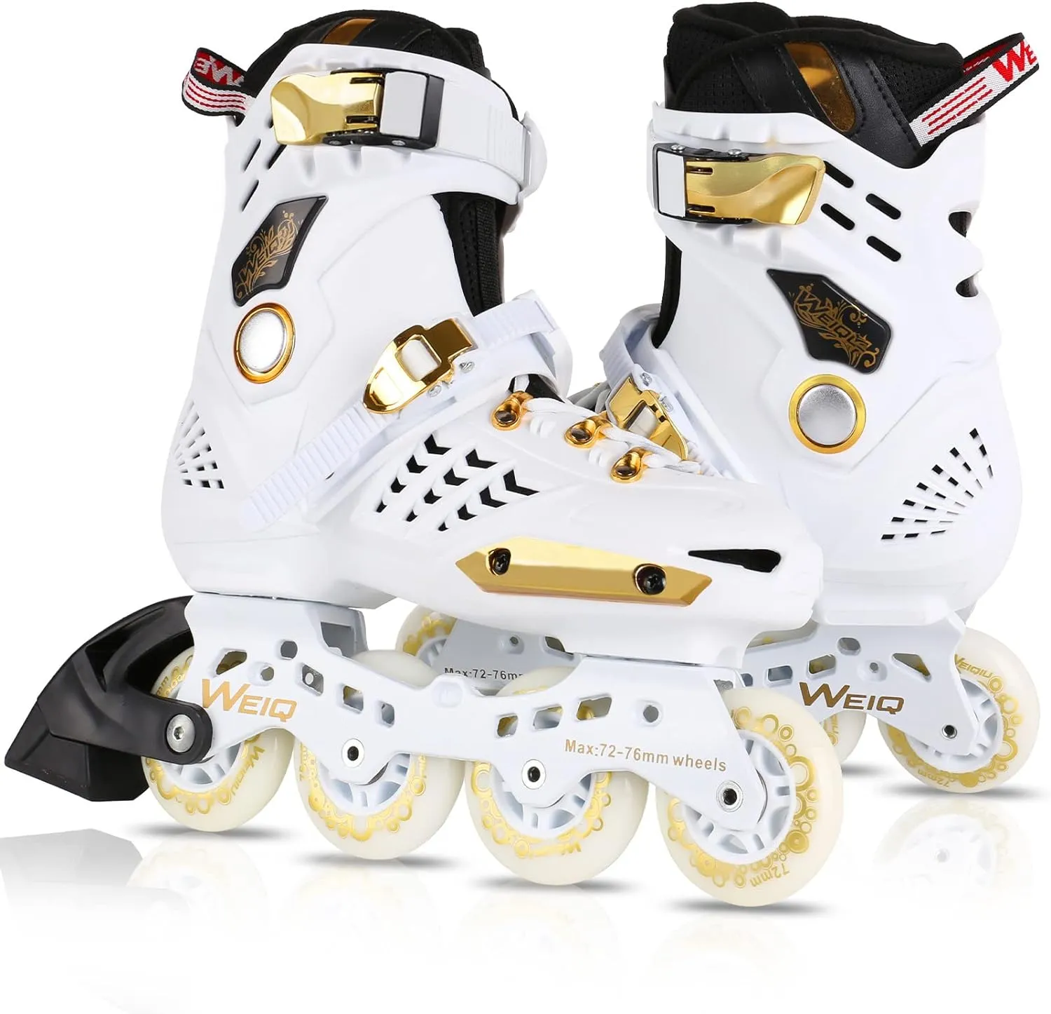 Inline Skates for Women and Men, Fitness Professional Roller Skates Blades Adult, High Performance Outdoor Inline Speed Skates Unisex, Beginner Aggressive 4-Wheel Racing Skates