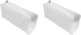 Kayak Inflatable Seat Cushion, Pack of 2 Soft PVC Inflatable Seat Cushion Portable Fishing Boat Cushion for Kayak Inflatable Boat Fishing Boat Outdoor Projects, Gray