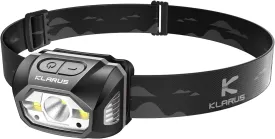 klarus HM1 IPX6 Waterproof Rechargeable Headlamp with Motion Sensor, 70 Hours Long Battery Life, Full Charge in 2.5 Hours, 440 Lumens Consistent Output, Shock and Drop Resistant