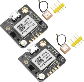 MakerFocus 2 Pack GT-U7 GPS Module Satellite Navigation Positioning GPS Receiver Drone Microcontroller Compatible with NEO-6M 51 Microcontroller STM32 Arduino UNO R3 with IPEX Antenna High Sensitivity