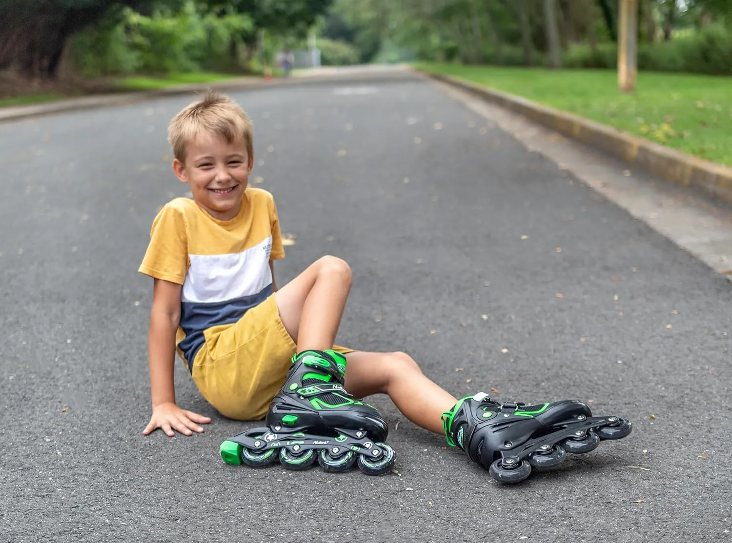 MammyGol Adjustable Inline Skates for Kids Boys Girls Youth with Light up Wheels