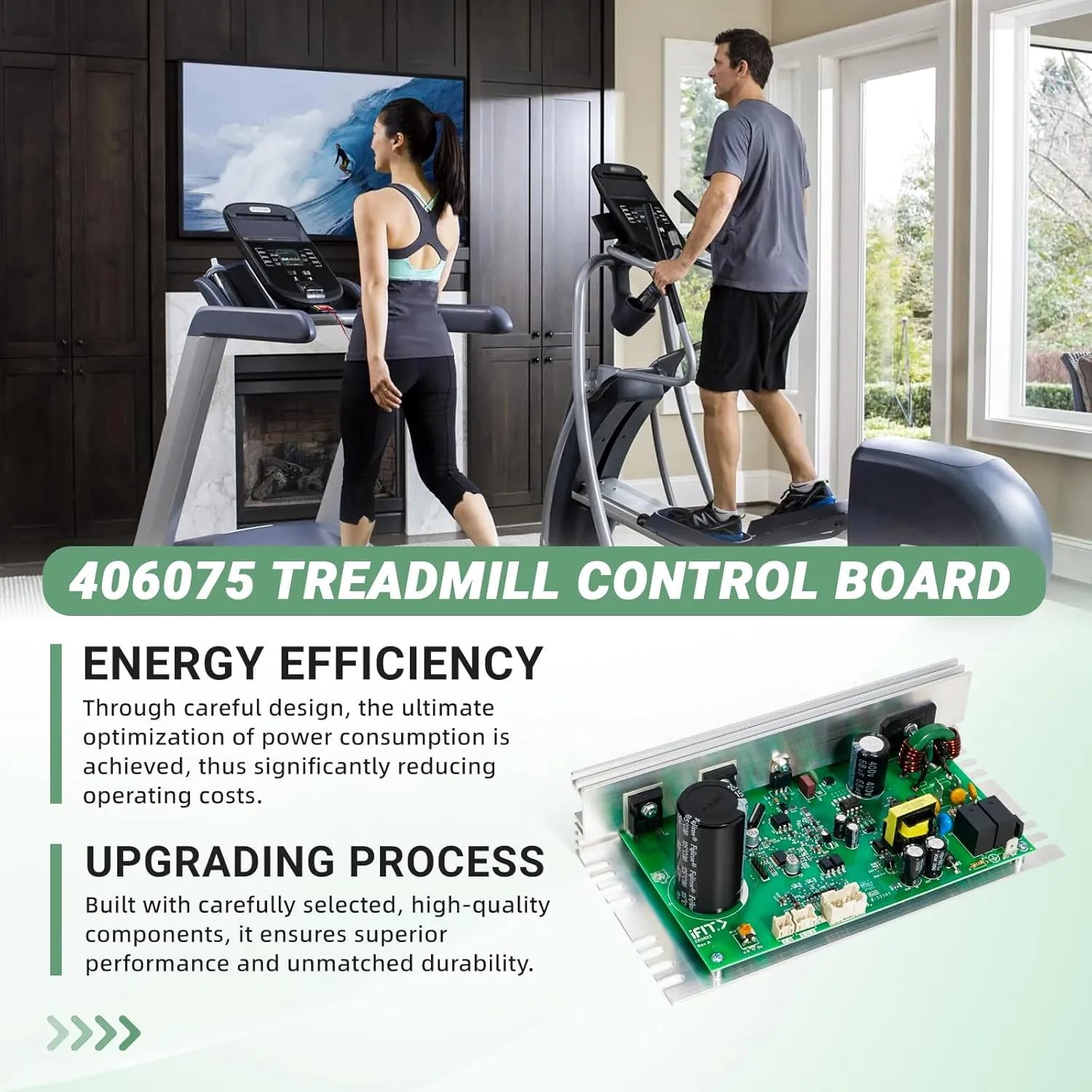 MC1618DLS 406075 Treadmill Control Board Motherboard, Compatible with Icon|GldsGym|Proform|Nordic-Track Treadmill #Replace White Sockets ZE0822 Treadmill Motor Controller Circuit Board