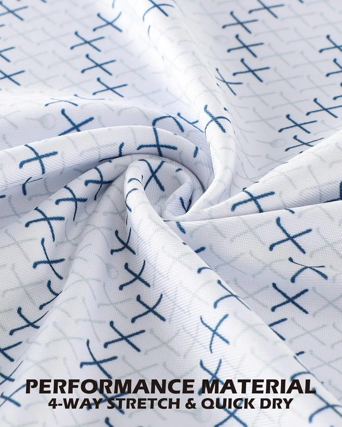 Men's Golf Polo Shirts Dry Fit Comfort Stretch Casual Shirt Short Sleeve Perfomance Moisture Wicking Funny Print