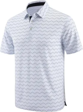 Men's Golf Polo Shirts Dry Fit Comfort Stretch Casual Shirt Short Sleeve Perfomance Moisture Wicking Funny Print