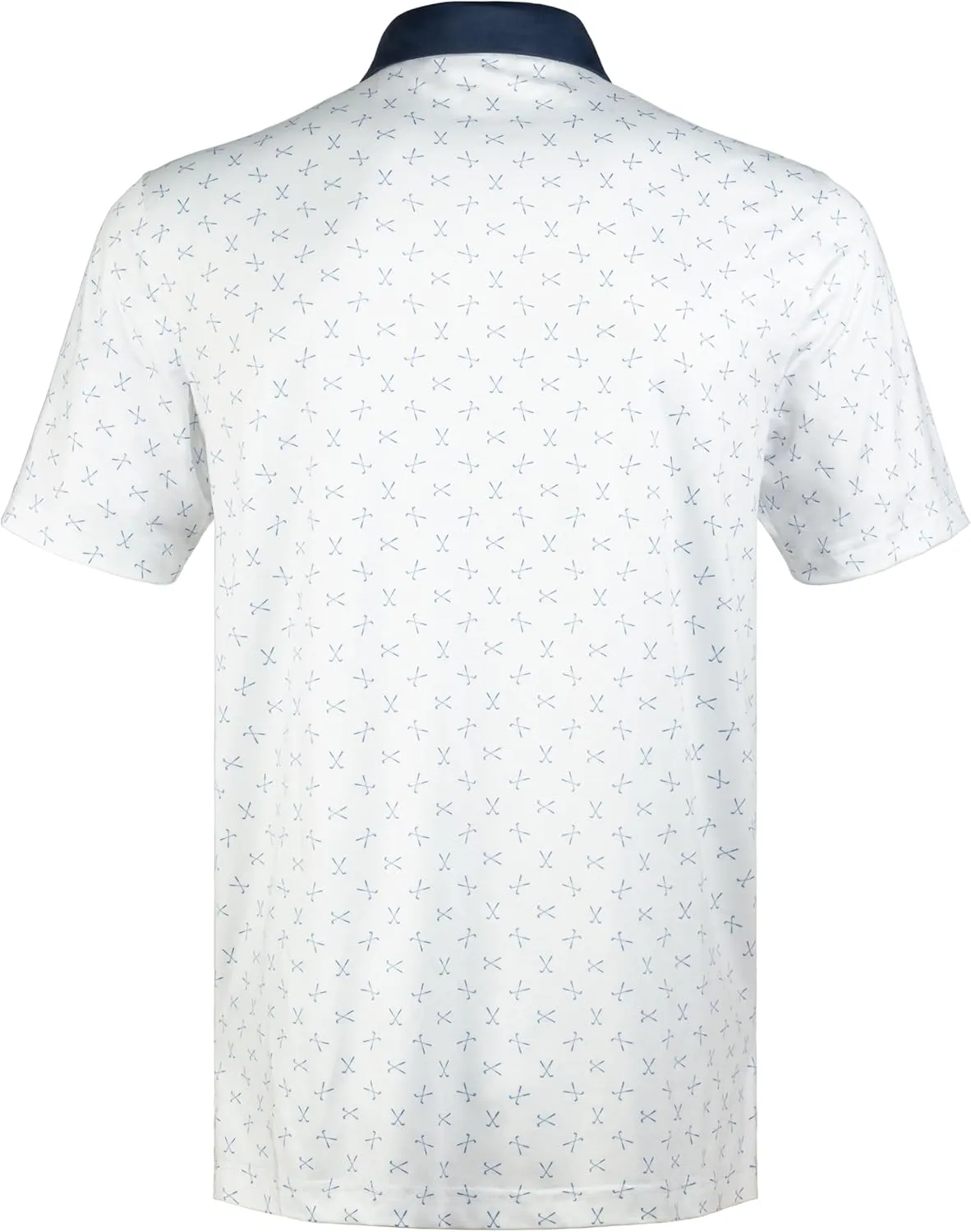 Men's Golf Shirts Short Sleeve Moisture Wicking Print Patterns Collared Performance Polo Golf Shirts for Men Dry Fit