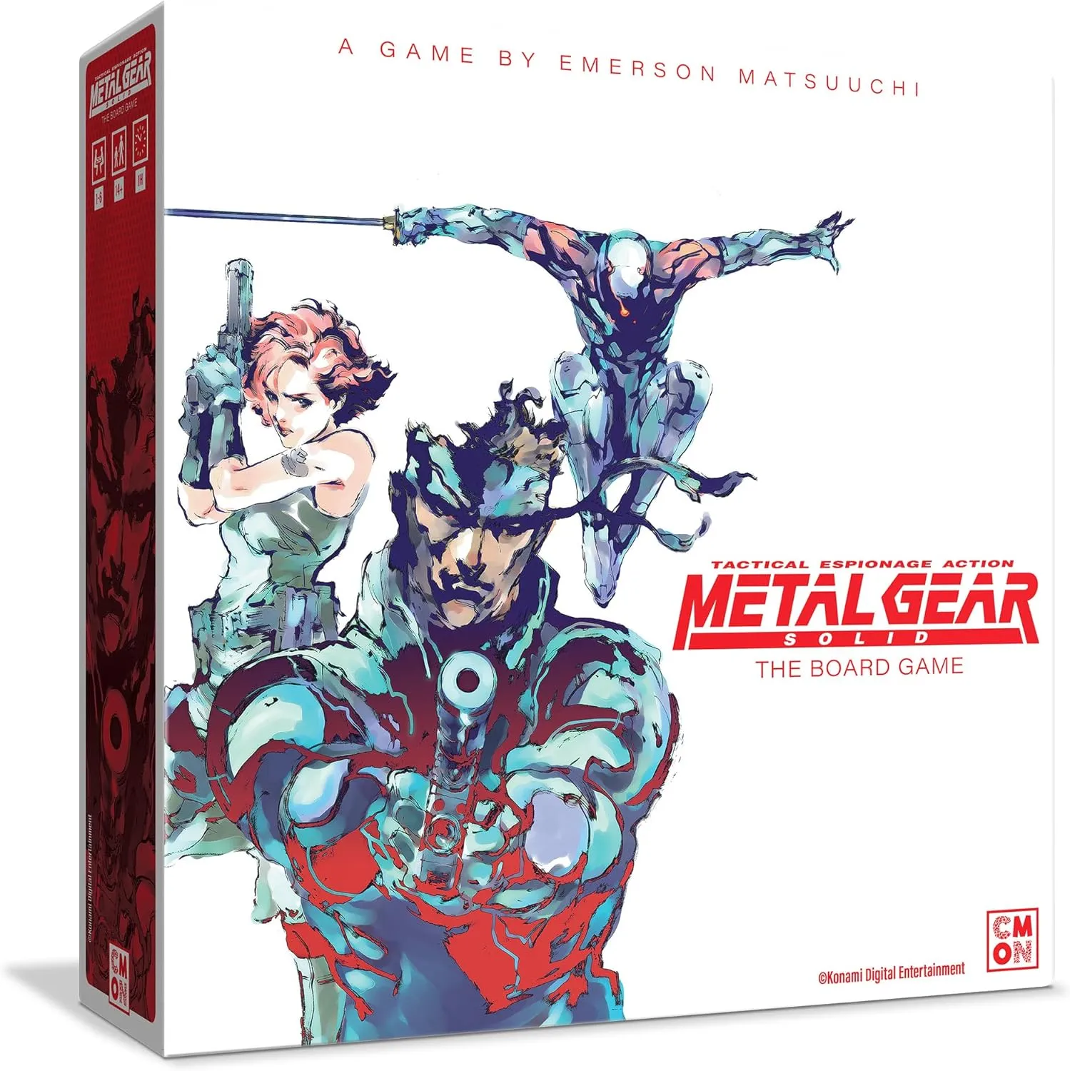 Metal Gear Solid The Board Game - Stealth & Strategy Gameplay, 14-Mission Campaign & 6 VR Missions, Iconic Characters & Boss Fights, Ages 14 , 1-4 Players, 60-90 Minute Playtime, Made by CMON