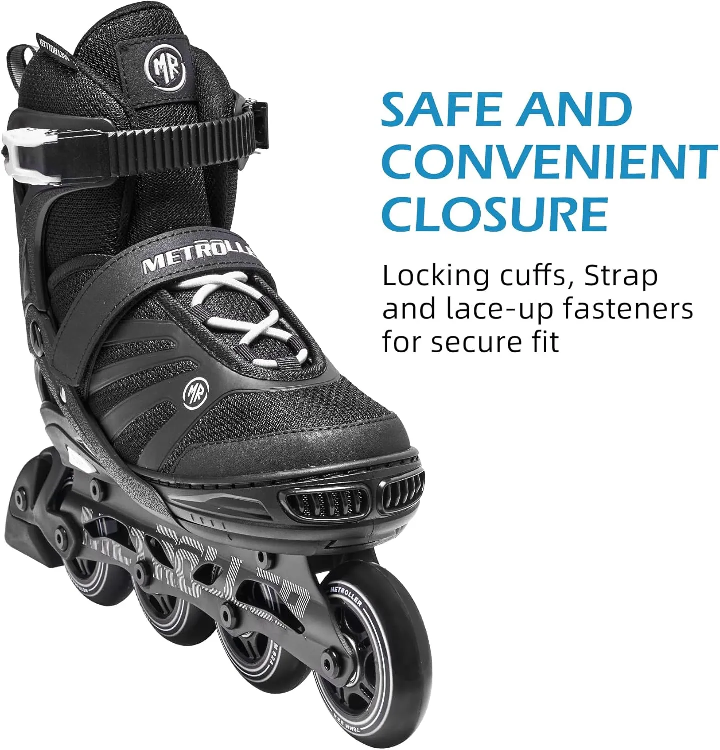 METROLLER Women Inline Skates Men Skates for Adult Female Male Adjustable Inline Skates for Teens Boys and Girls.