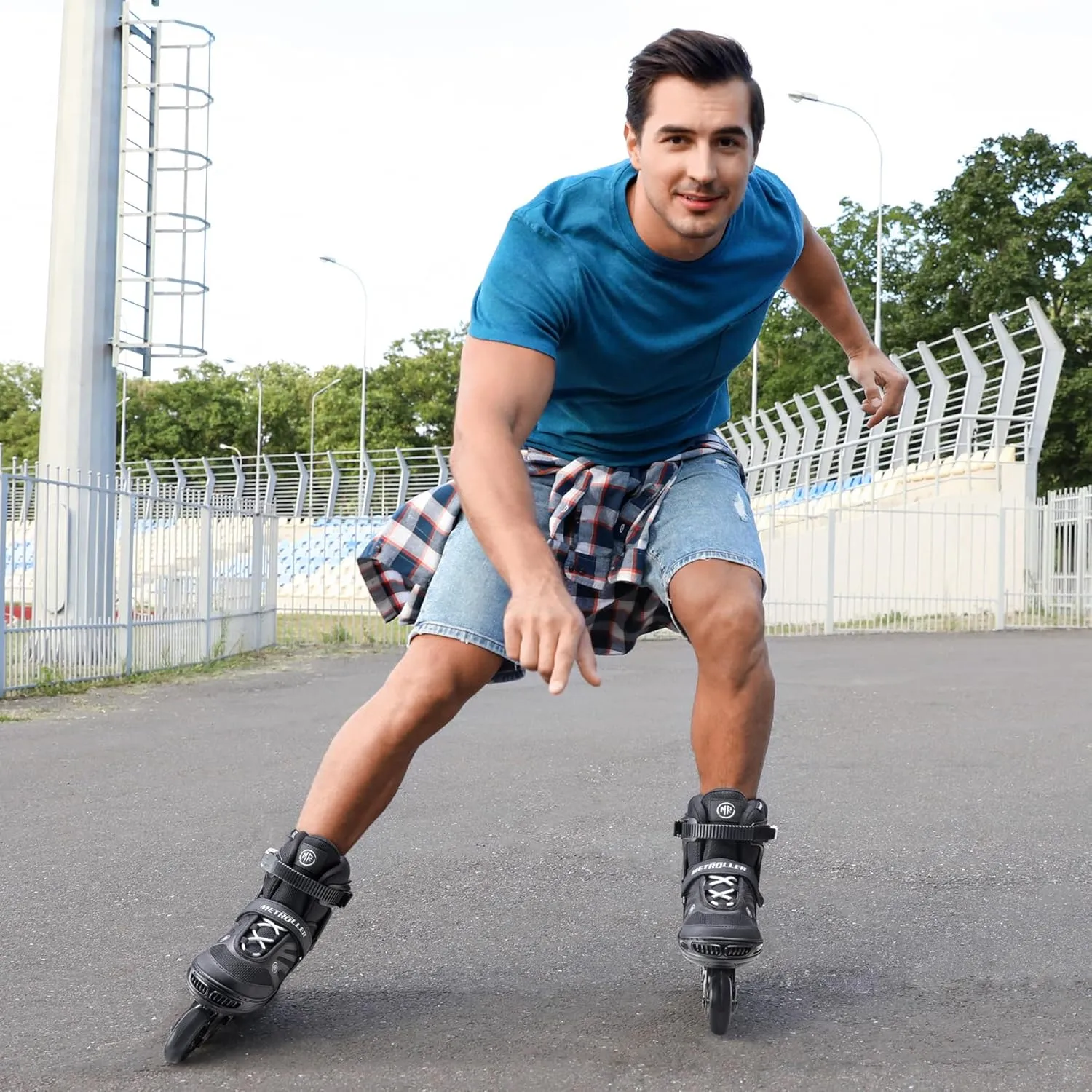 METROLLER Women Inline Skates Men Skates for Adult Female Male Adjustable Inline Skates for Teens Boys and Girls.