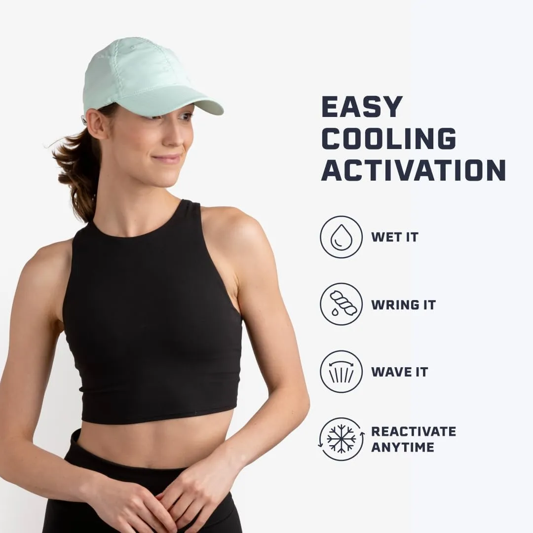 MISSION Cooling UPF Performance Hat - Unisex One Size Cap for Workouts, Golf & Running - Sweat & Water Activated Technology