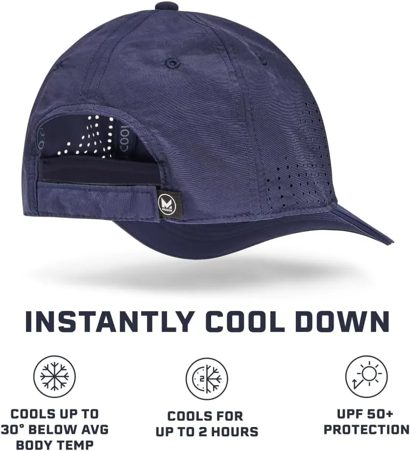 MISSION Cooling Vented Performance Hat Unisex One Size Cap for Workouts, Golf & Running, Sweat & Water Activated Technology