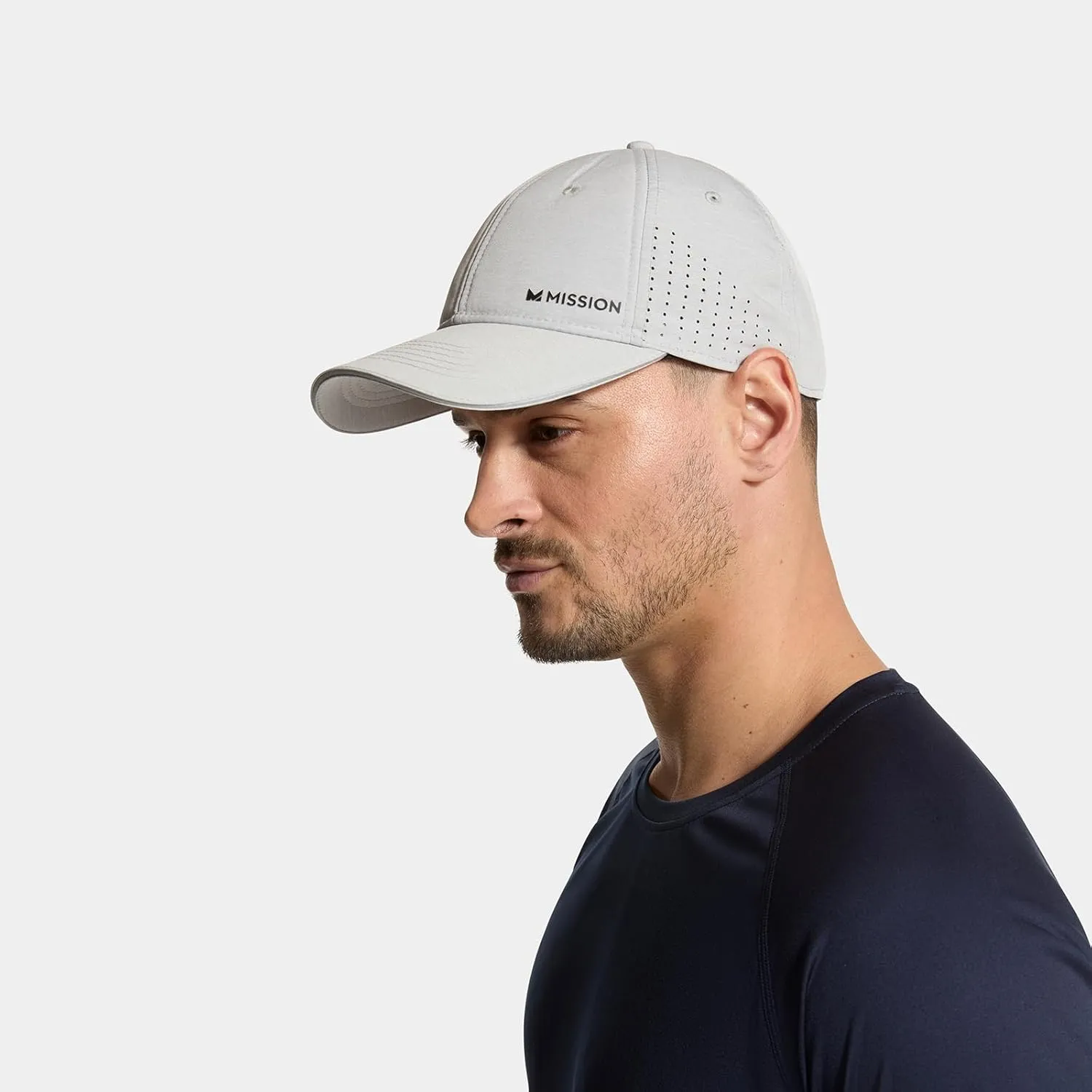 MISSION Cooling Vented Performance Hat Unisex One Size Cap for Workouts, Golf & Running, Sweat & Water Activated Technology